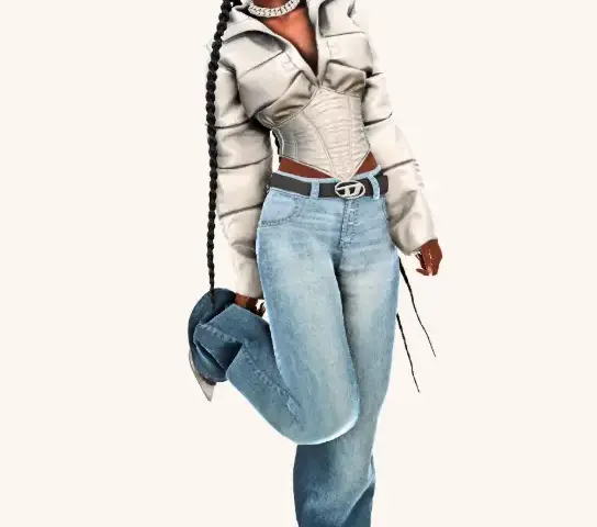 Looking so sensational that my braids go down to the floor Look #3