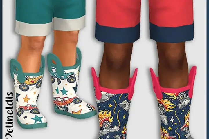 Toddler Monster Truck Rain Boots
