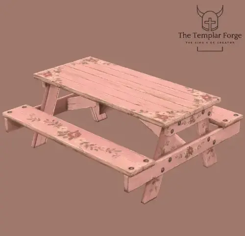 Cottagecore Picnic Table