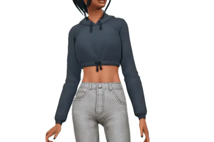 Solid Color Hoodie Top