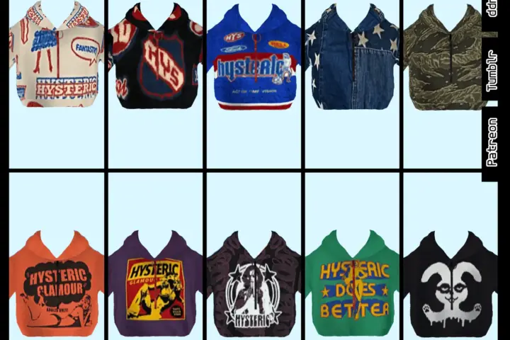 C / Y2K Graphic Fleece Anorak FS [10Swatches]