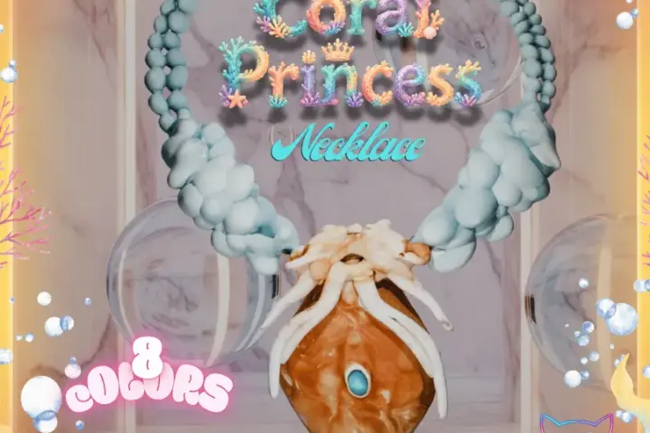 🐚 Coral Princess Necklace 💎