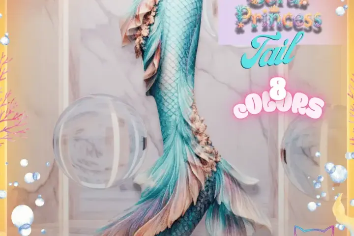 🧜‍♀️ Coral Princess Mermaid Tail 🌊