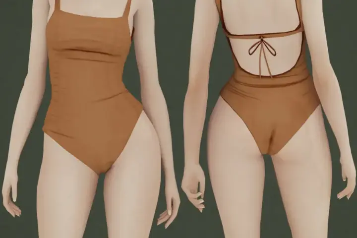 ophelia open back swimsuit
