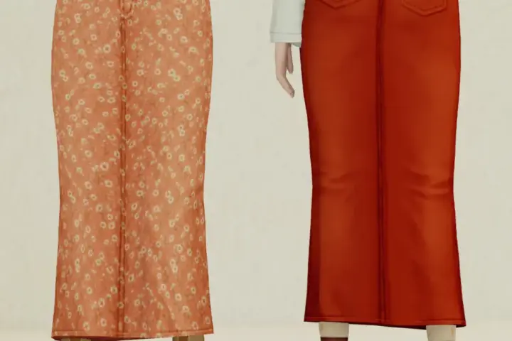 golden hour maxi skirt