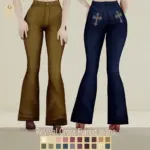Revival Cross Flared Jeans