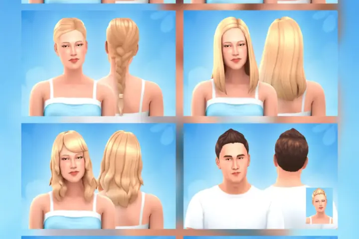 BaseGame Hairs Conversions (Child to Adult)