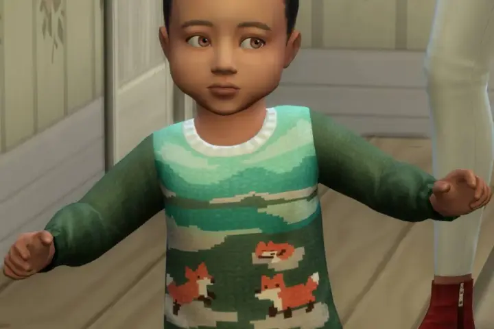 Toddler Fox Sweater Conversion