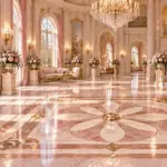 Genovia Flooring • Gilded Sunburst Marble