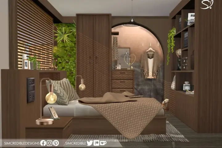 Compacta Bedroom - Dark Wood -Room
