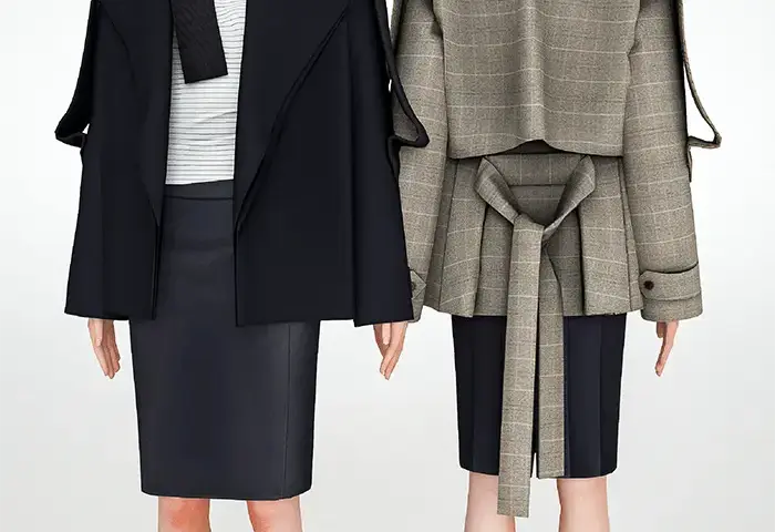 Oversized Short Trench Coat