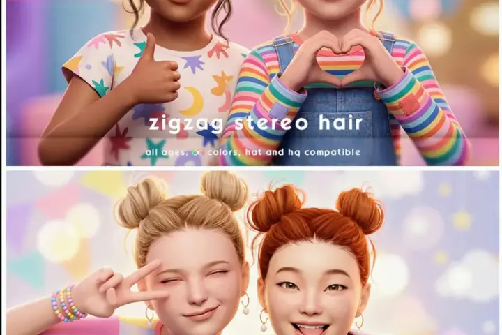ZIGZAG STEREO HAIR SET - KIDS