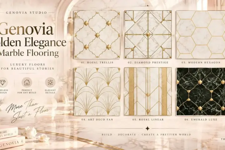 Genovia Flooring • Golden Elegance Marble