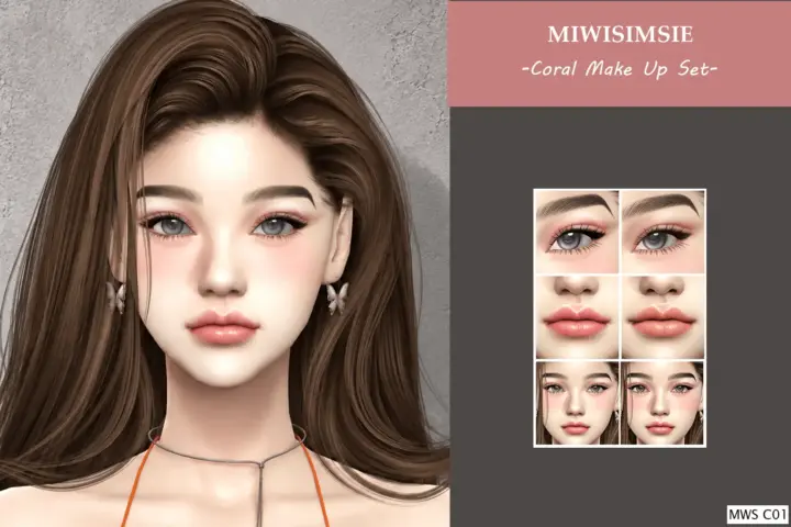 Coral Make Up Set MWS C01