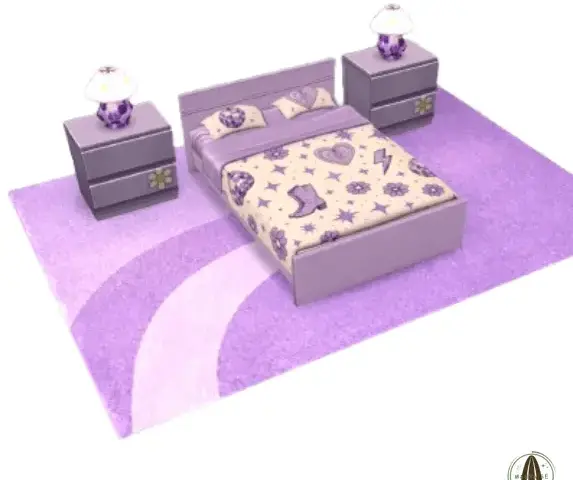 Retro Groovy Bed Corner
