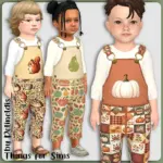 Toddler Retro Fall Overalls