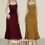 Lenore Corset Satin Dress