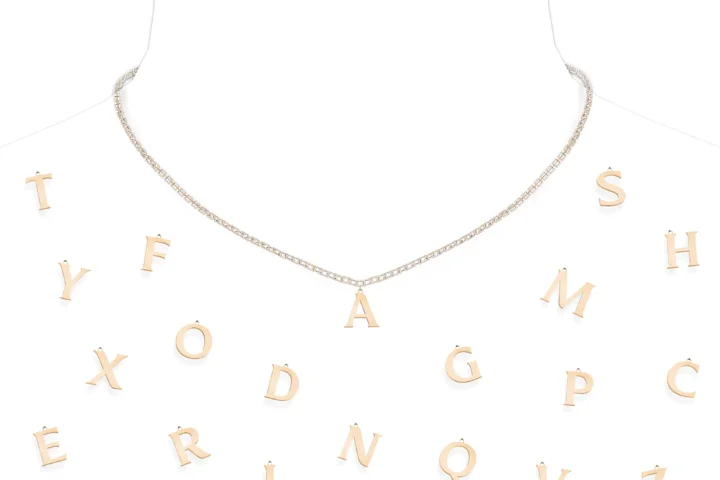Simpliciaty's Alphabet Necklace Collection