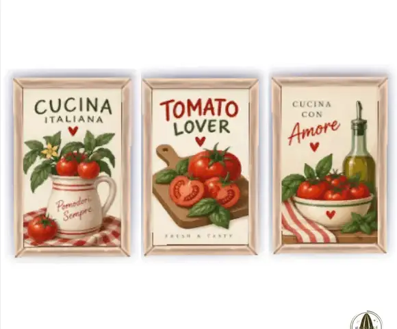 Tomato Lover Kitchen Art
