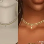 Visage Necklace Set - Diamond and Chain Layered Necklaces