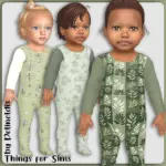 Infants Sage Floral Romper