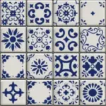 Portuguese-vibe wall tiles by StacySims