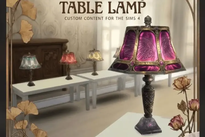 Elarra - Ornate Antique Table Lamp