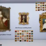 TS4 17th Century vibes Painting frame set