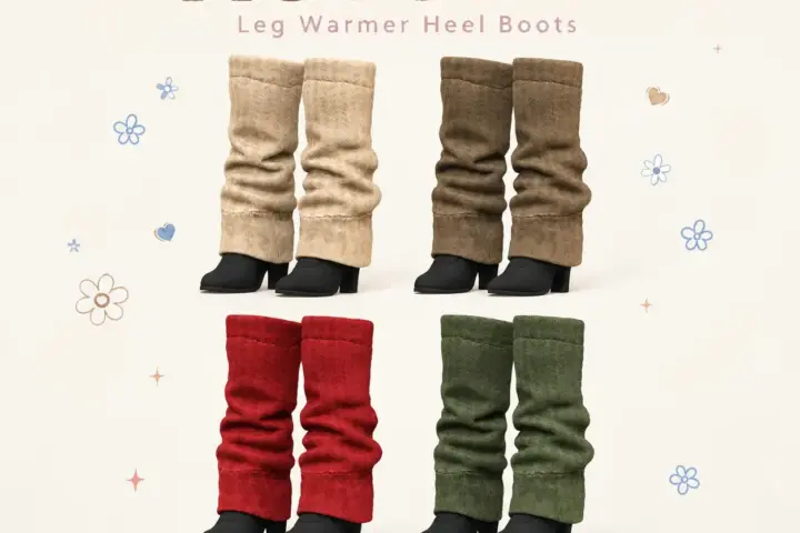 Autumn Leg Warmer Heel Boots