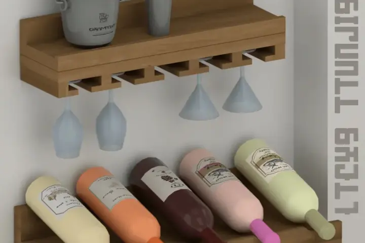Mix & Sip Wall Shelf