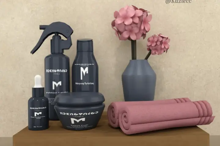 Hair & Spa Clutter Set - Bathroom Decor