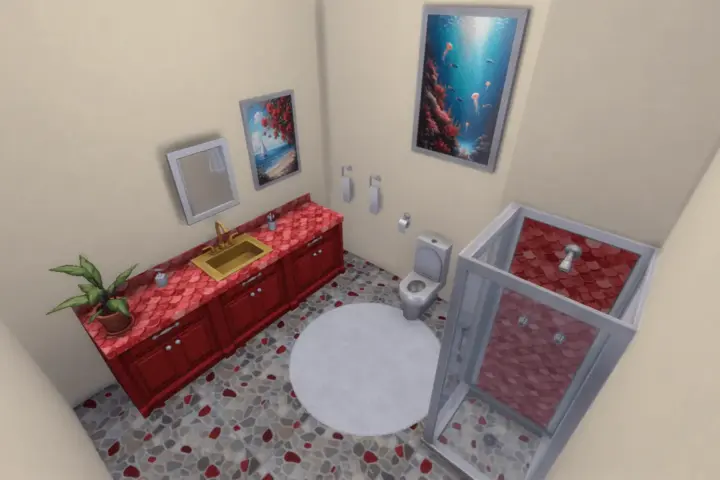 Mermaid themed bathroom 🧜‍♀️🌊✨