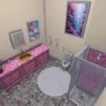 Mermaid themed bathroom 🧜♀️🌊✨