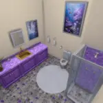 Mermaid themed bathroom 🧜♀️🌊✨