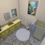 Mermaid themed bathroom 🧜♀️🌊✨