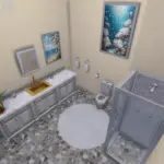 Mermaid themed bathroom 🧜♀️🌊✨