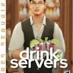 Drink Servers Set | Animated Deco Sims (Functional) | From: Masquerade Ball Set
