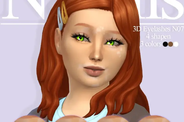 Eyelashes 3D N07 for kidsⁿᵃᵗᵃˡⁱˢ