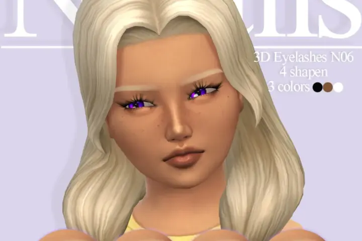 Eyelashes 3D N06 for kidsⁿᵃᵗᵃˡⁱˢ