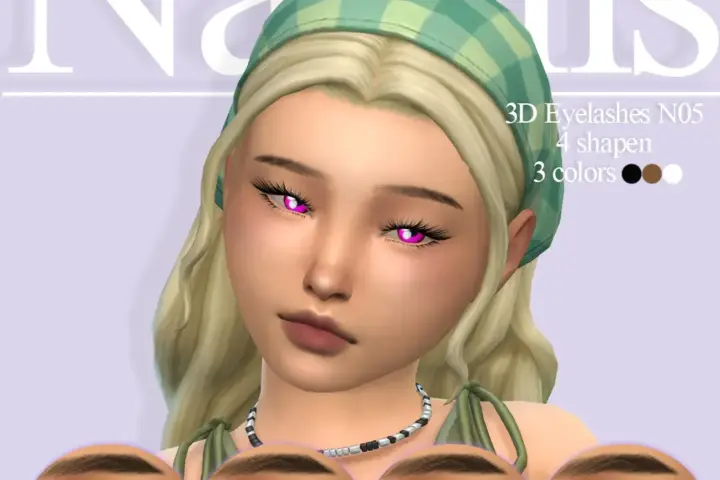 Eyelashes 3D N05 for kidsⁿᵃᵗᵃˡⁱˢ