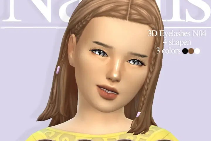 Eyelashes 3D N04 for kidsⁿᵃᵗᵃˡⁱˢ