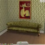 Eclectic Baroque Living Room Sofa (6 Swatches) | Maxis Match / BGC
