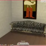 Eclectic Baroque Living Room Sofa (6 Swatches) | Maxis Match / BGC