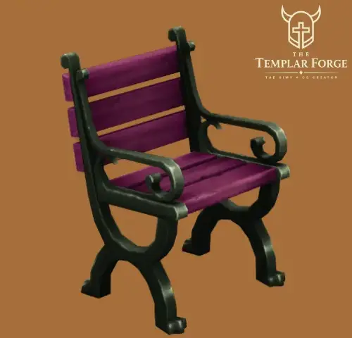 Iron Bloom Garden Bench