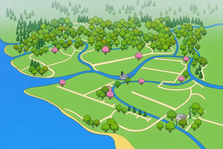 Willow Creek Reimagined – Cartoon Map Overhaul