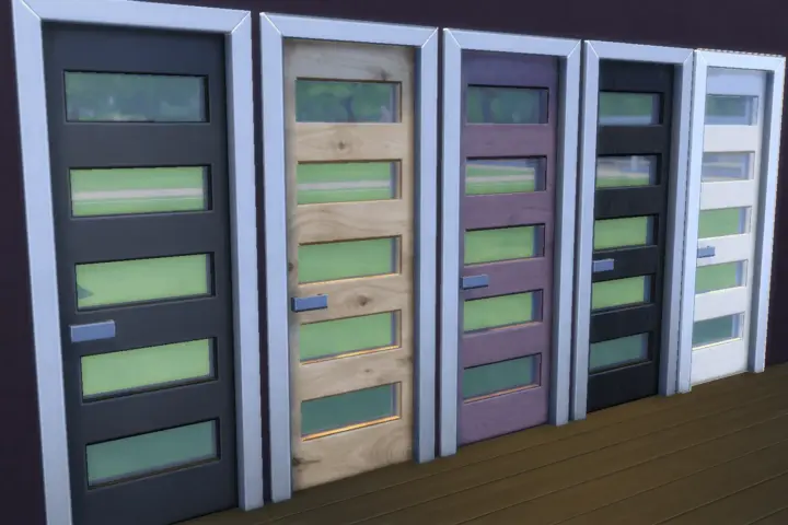 Wooden Matt Coloured Doors