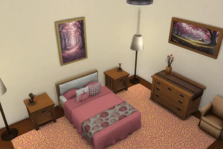 Pumpkin-themed autumn room set