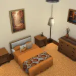 Pumpkin-themed autumn room set