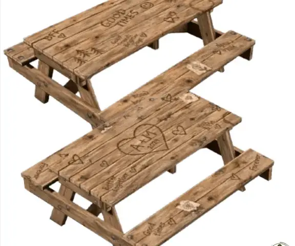 We Where Here Picnic Table