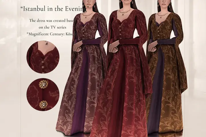 Medieval Dress CC — Historical Gown "Istanbul in the Evening"